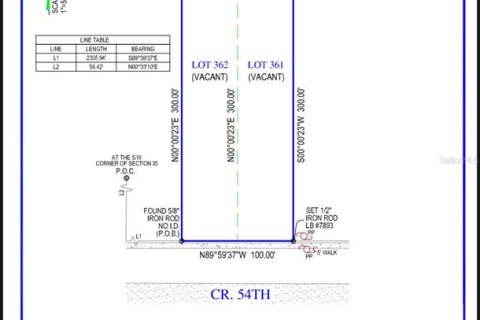 Terreno en venta en Kathleen, Florida № 1376929 - foto 4