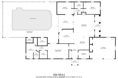 House in Ocala, Florida 3 bedrooms, 238.67 sq.m. № 1424325 - photo 4