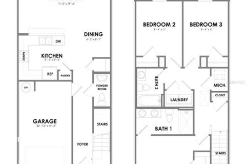 Купить таунхаус в Окала, Флорида 3 комнаты, 135.45м2, № 1359960 - фото 11