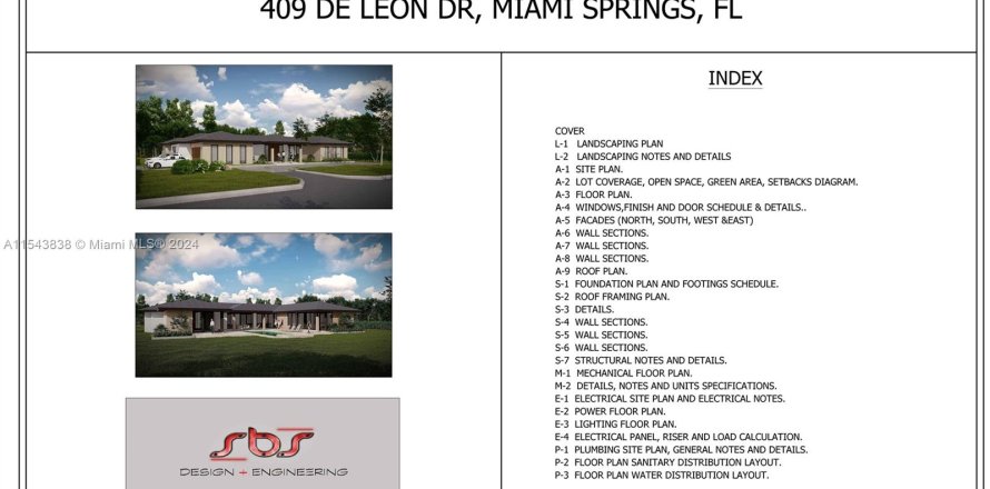 Casa en Miami Springs, Florida 5 dormitorios № 1045275