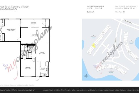 Купить кондоминиум в Бока-Ратон, Флорида 6 комнат, 150.87м2, № 1038202 - фото 1