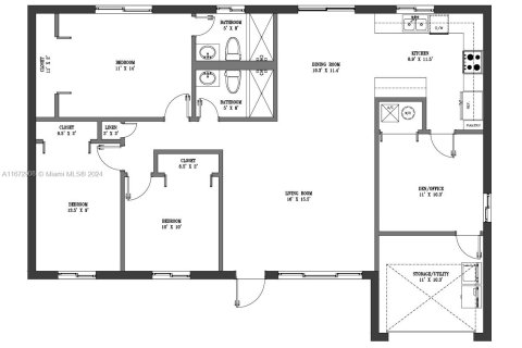 House in Sunrise, Florida 3 bedrooms, 109.53 sq.m. № 1396768 - photo 14