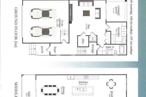 Купить таунхаус в Хатчинсон-Айленд-Саут, Флорида 3 спальни, 253.53м2, № 1056988 - фото 22