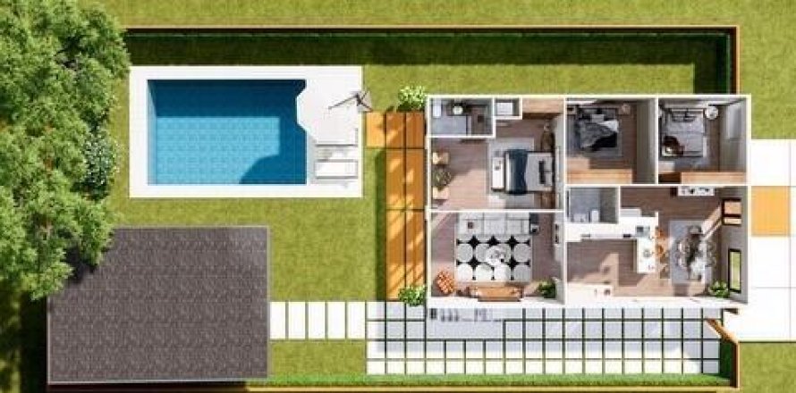 House in Delray Beach, Florida 3 bedrooms, 161.46 sq.m. № 1207609