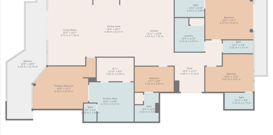 Condo à Fort Lauderdale, Floride, 3 chambres  № 1222398