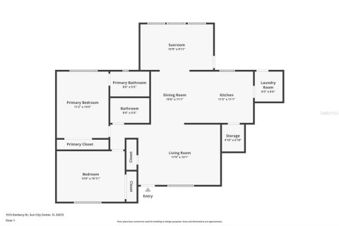 Casa en venta en Sun City Center, Florida, 2 dormitorios, 112.13 m2 № 1352449 - foto 20