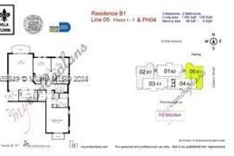 Condominio en venta en Coral Gables, Florida, 3 dormitorios, 138.89 m2 № 1075393 - foto 26