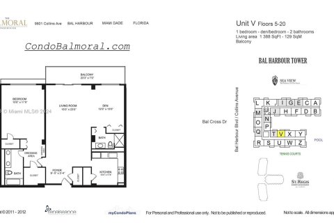 Copropriété à vendre à Bal Harbour, Floride: 2 chambres, 128.95 m2 № 1057712 - photo 17