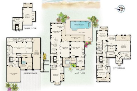 Villa ou maison à vendre à Highland Beach, Floride: 5 chambres, 694.54 m2 № 1079772 - photo 1