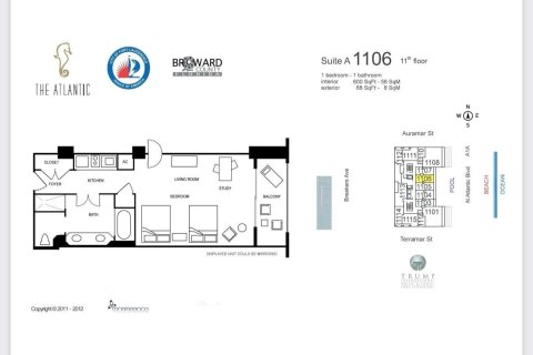 Condo in Fort Lauderdale, Florida, 1 bedroom  № 1074902 - photo 22