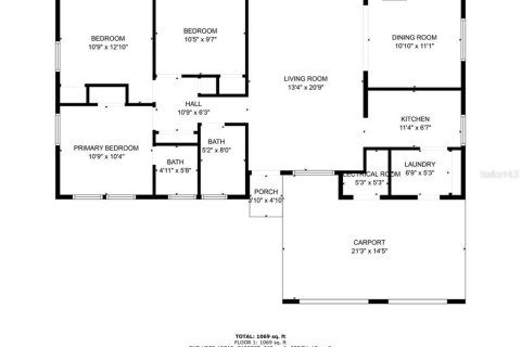 Купить виллу или дом в Орландо, Флорида 4 комнаты, 107.3м2, № 1413188 - фото 26