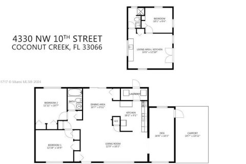 Casa en alquiler en Coconut Creek, Florida, 3 dormitorios, 136.75 m2 № 1345150 - foto 2