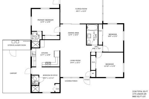 House in West Palm Beach, Florida 4 bedrooms, 164.81 sq.m. № 1036100 - photo 1