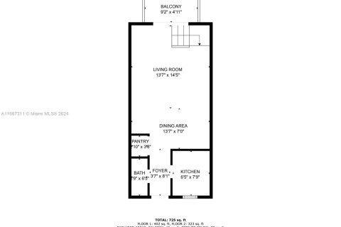 Condominio en venta en Miami, Florida, 1 dormitorio, 74.41 m2 № 1381902 - foto 2