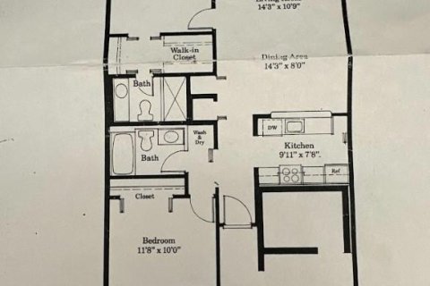 Купить кондоминиум в Пемброк-Пайнс, Флорида 2 спальни, 85.93м2, № 1070360 - фото 1