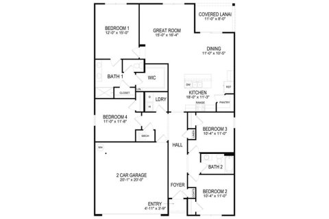 Купить виллу или дом в Ньюбери, Флорида 3 комнаты, 164.81м2, № 1397184 - фото 16