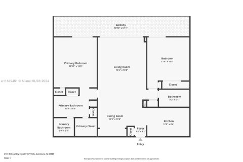 Condo in Aventura, Florida, 2 bedrooms  № 1351865 - photo 23