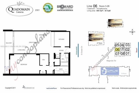 Condominio en venta en Hollywood, Florida, 1 dormitorio, 92.9 m2 № 1224981 - foto 20