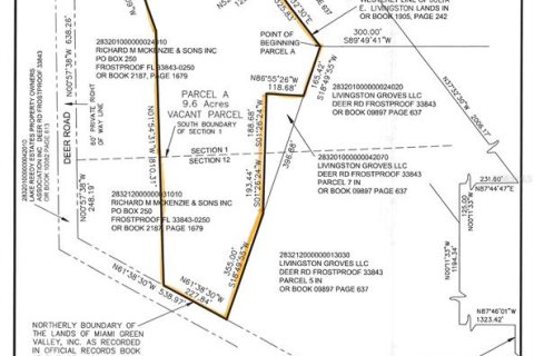 Terreno en venta en Frostproof, Florida № 1338477 - foto 9