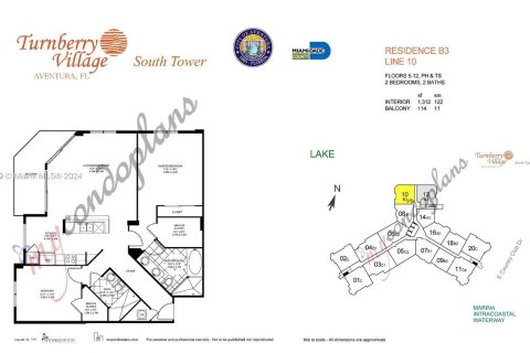 Condominio en venta en Aventura, Florida, 2 dormitorios, 121.89 m2 № 1033286 - foto 24