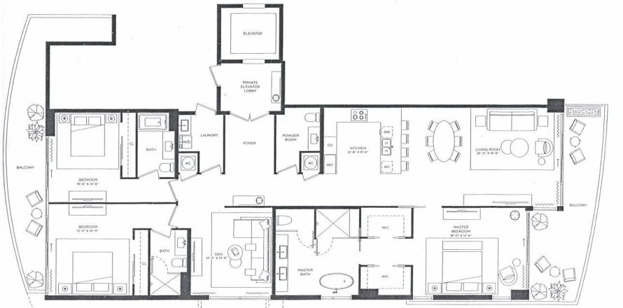 Condo in Pompano Beach, Florida, 3 bedrooms  № 1068152