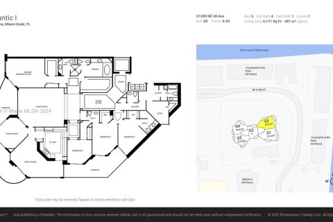 Condominio en venta en Aventura, Florida, 5 dormitorios, 387.5 m2 № 1325535 - foto 28