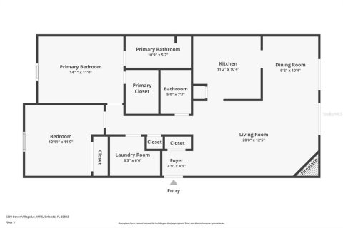 Купить кондоминиум в Орландо, Флорида 5 комнат, 100.33м2, № 1403454 - фото 23