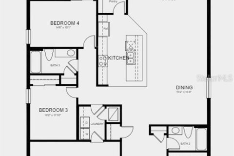 Купить виллу или дом в Киссимми, Флорида 9 комнат, 195.65м2, № 1340760 - фото 2