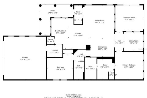 Купить виллу или дом в Окала, Флорида 8 комнат, 154.78м2, № 1339982 - фото 26