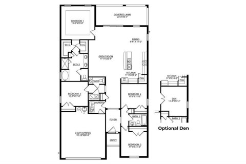 House in Land O' Lakes, Florida 4 bedrooms, 189.99 sq.m. № 1250211 - photo 14