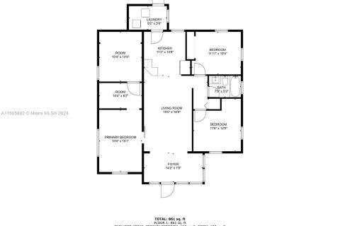 House in Fort Lauderdale, Florida 3 bedrooms, 116.87 sq.m. № 1231637 - photo 4