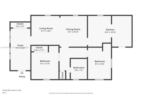 Купить виллу или дом в Майами, Флорида 3 спальни, 87.7м2, № 1381628 - фото 8