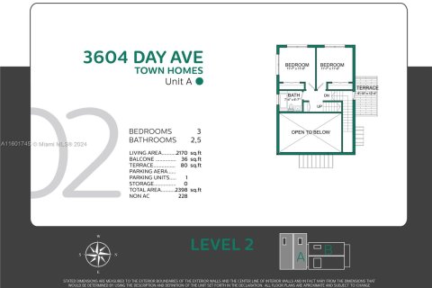 Townhouse in Miami, Florida 3 bedrooms, 201.6 sq.m. № 1217022 - photo 15