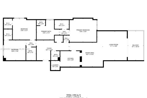 Купить кондоминиум в Авентура, Флорида 3 спальни, 173.36м2, № 1294732 - фото 18