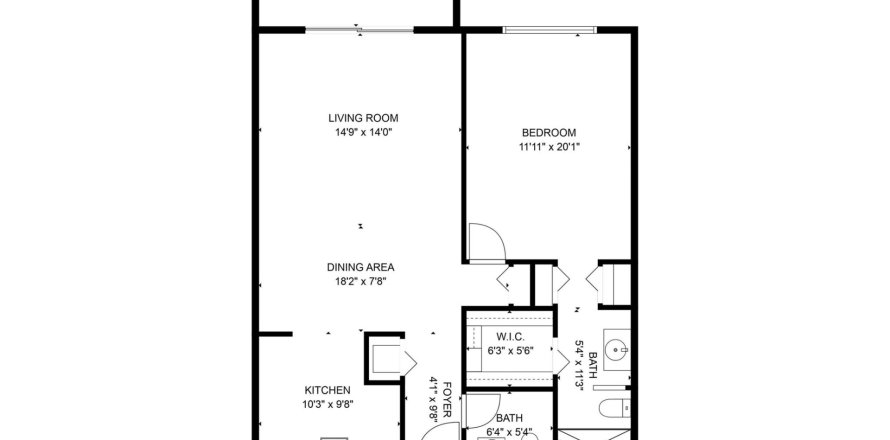 Condo à Lauderhill, Floride, 1 chambre  № 1168950