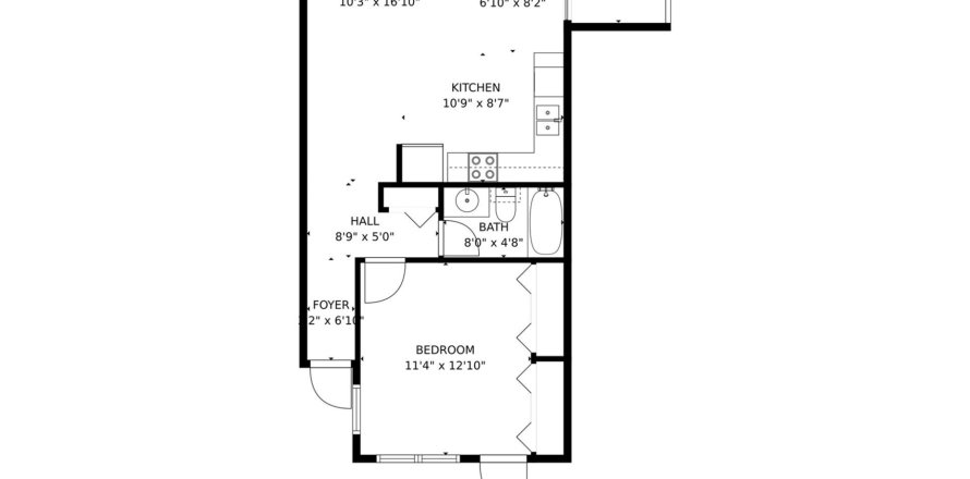 Condo in Pompano Beach, Florida, 1 bedroom  № 1073550