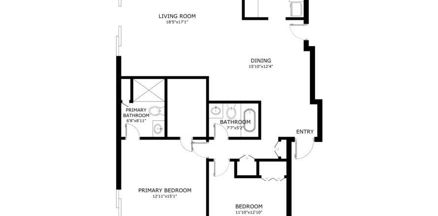 Condo in Fort Lauderdale, Florida, 2 bedrooms  № 1027103