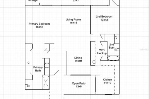 House in Oldsmar, Florida 2 bedrooms, 116.13 sq.m. № 1375129 - photo 16