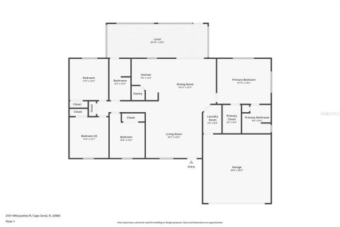 Купить виллу или дом в Кейп-Корал, Флорида 3 комнаты, 151.99м2, № 1338189 - фото 7