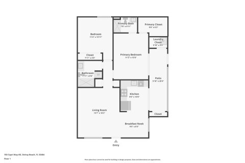 Copropriété à vendre à Delray Beach, Floride: 2 chambres, 84.54 m2 № 1029409 - photo 1