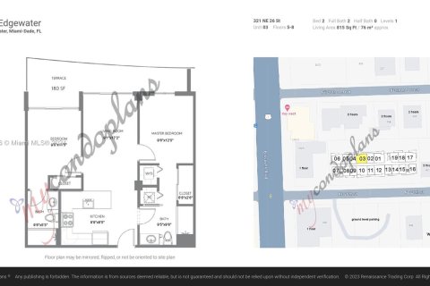 Copropriété à louer à Miami, Floride: 2 chambres, 75.72 m2 № 1241997 - photo 11