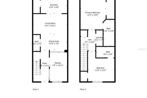 Townhouse in Davenport, Florida 2 bedrooms, 99.96 sq.m. № 1301629 - photo 24